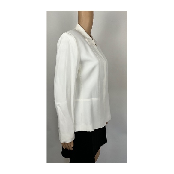 Anne Klein White Lightweight Blazer Size 10 - Picture 6 of 10